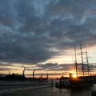 Hamburger Hafen und Rickmer Rickmers