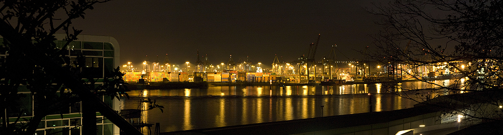 Hamburger Hafen von der Pailmaille fotografiert.