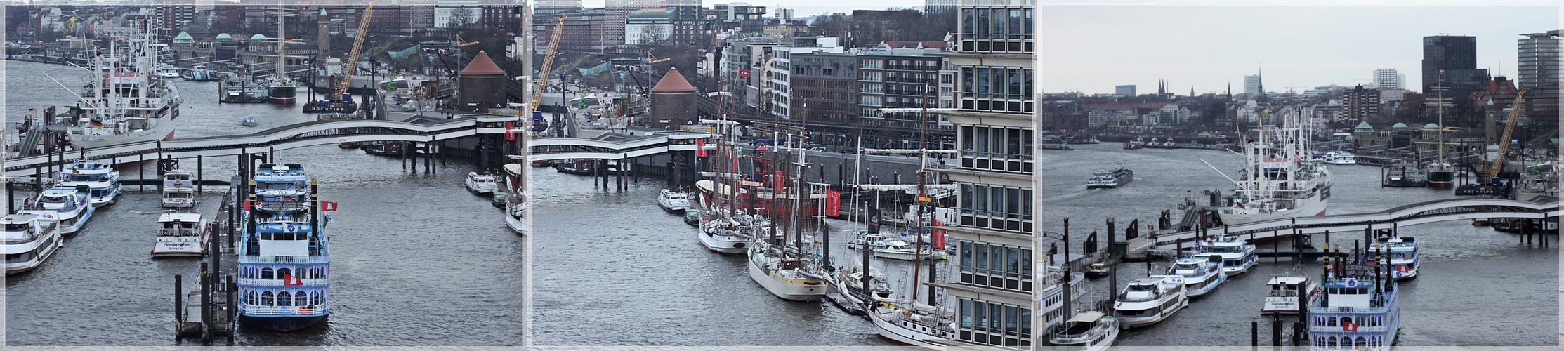 Hamburger Hafen von Oben 