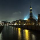 Hamburger Hafencity zur Blauen Stunde