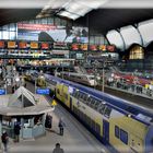 Hamburger Hauptbahnhof im März