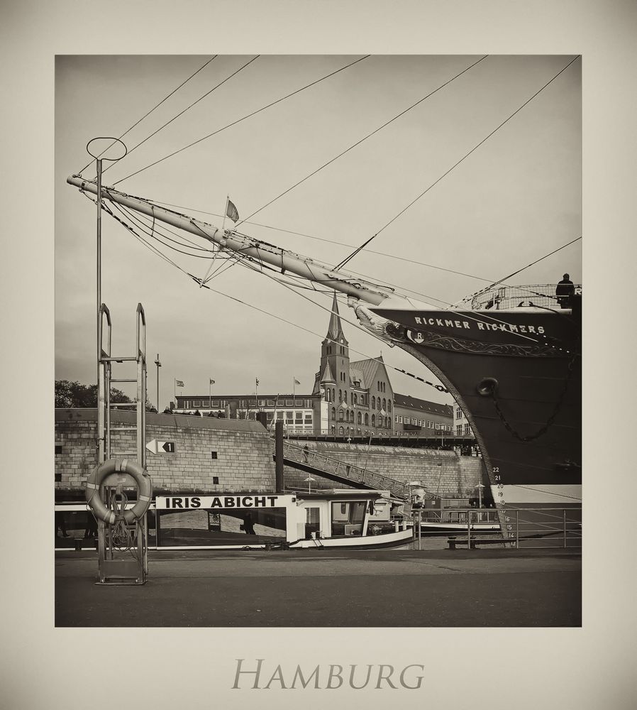 Hamburger-Impressionen " die Rickmer-Rickmers, aus meiner Sicht..."