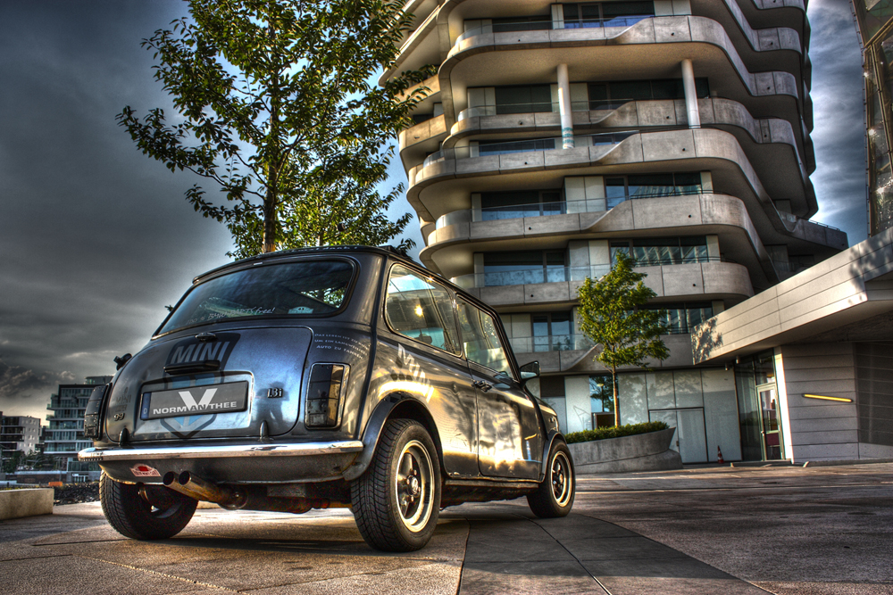 Hamburger Mini Cooper Kultur HDR