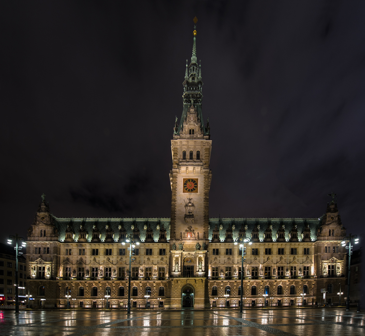  Hamburger Rathaus  Foto Bild architektur fotos nacht 