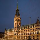 Hamburger Rathaus -  blaue Stunde