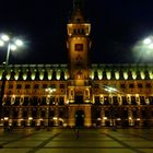 Hamburger Rathaus im Lichtermeer