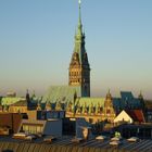 Hamburger Rathaus in der Abendsonne