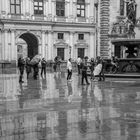 Hamburger Rathaus - Innenhof