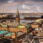 Hamburger Rathaus und Alster