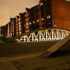 Hamburger Speicherstadt bei Nacht