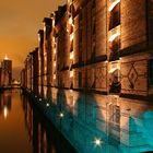 Hamburger Speicherstadt bei Nacht