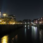 Hamburger Speicherstadt bei Nacht