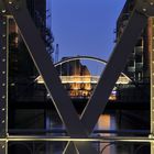 Hamburger -Speicherstadt bei Nacht