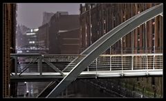 Hamburger Speicherstadt im Schnee /1.