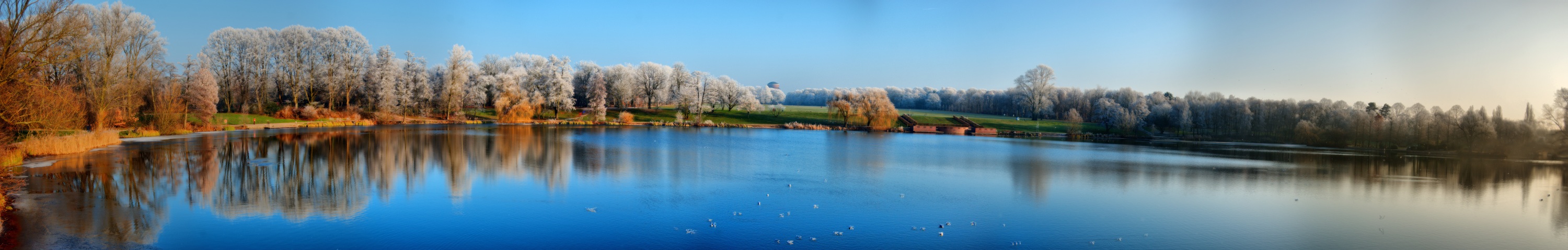 Hamburger Stadtpark - im Winter