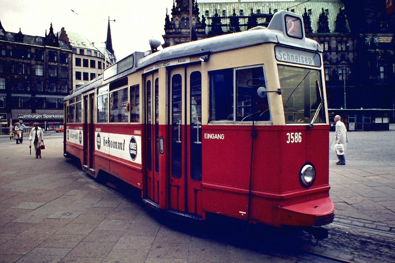 Hamburger Straßenbahn um 1975