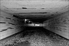 Hamburger Tunnelblick s/w