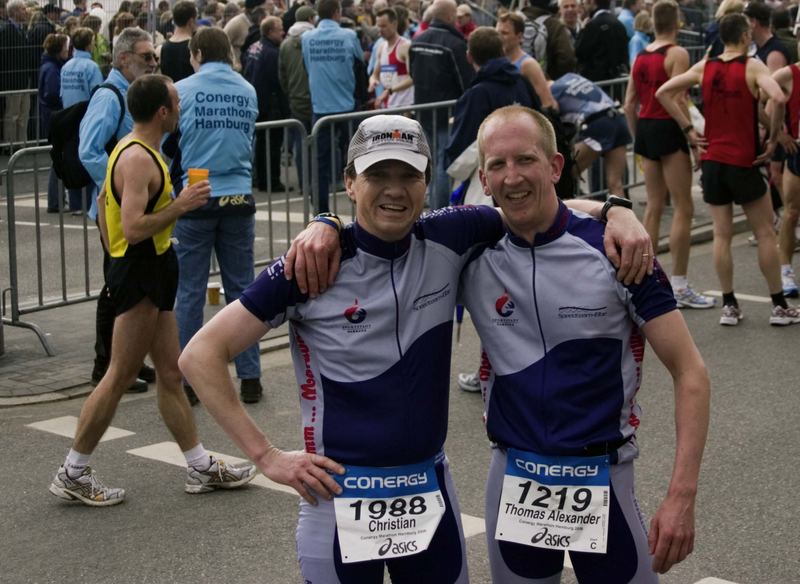 Hamburgmarathon Chistian und Tom