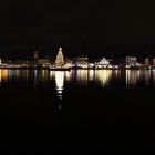 Hamburgs Binnenalster zu Weihnachten