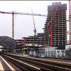 Hamburgs "ELBTOWER" am Bahnhof Elbbrücken (HafenCity)