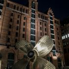 Hamburgs Speicherstadt bei Nacht 4