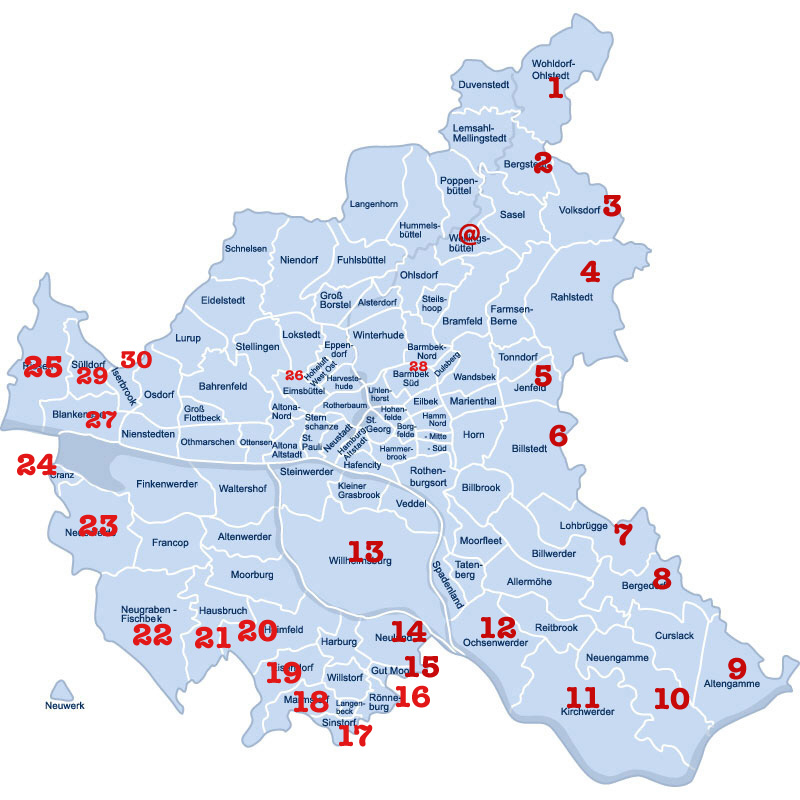 Hamburgteile - die ersten 30