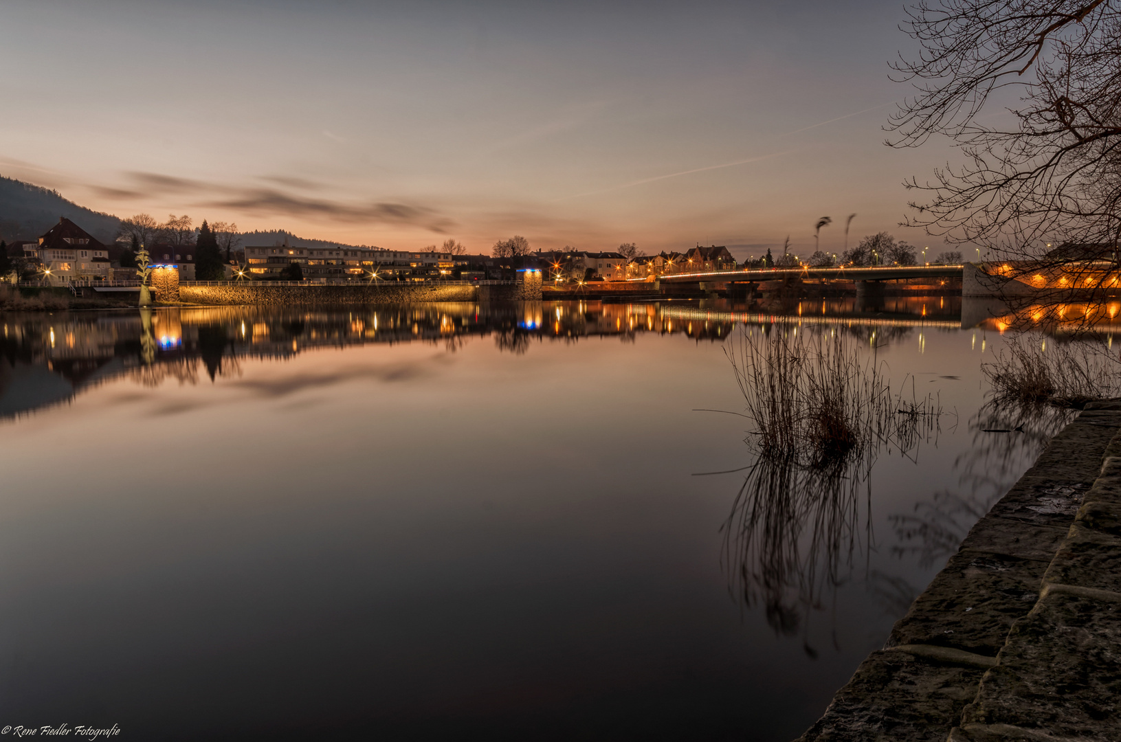 Hameln nach Sonnenuntergang