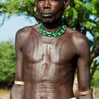 [ Hamer Tribe Man with Body Scarification ]