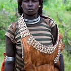 [ Hamer Tribe Woman with Leather Clothing ]