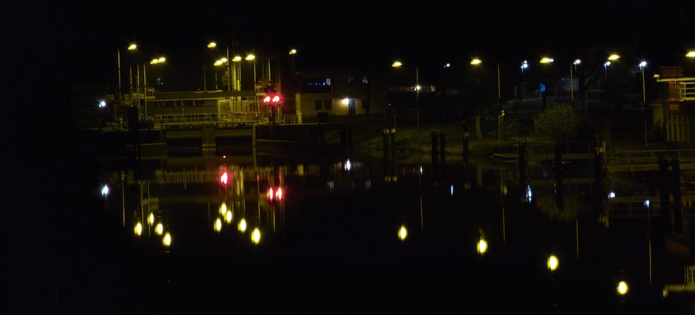 Hamm bei Nacht - Wasserkraft