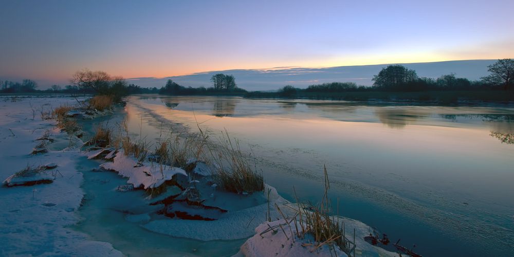 Hamme in Eis und Schnee