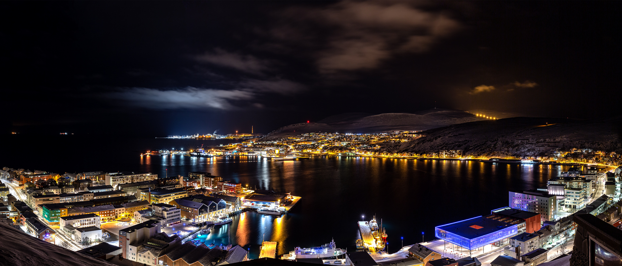 Hammerfest Midnight Panorama