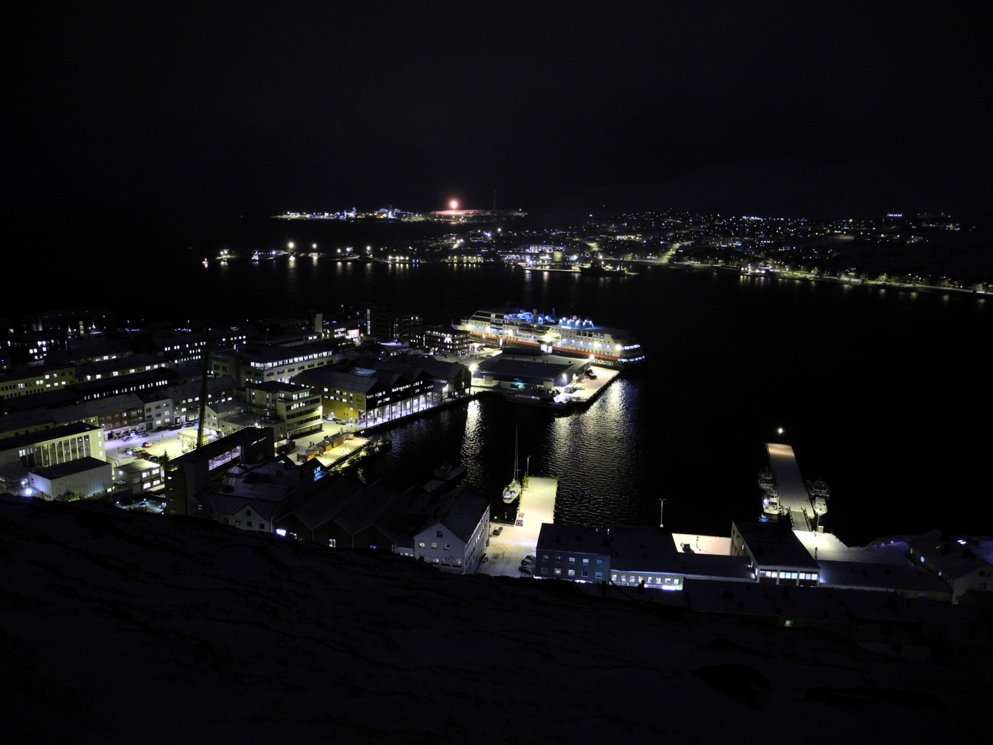 Hammerfest Zentrum Dunkelzeit