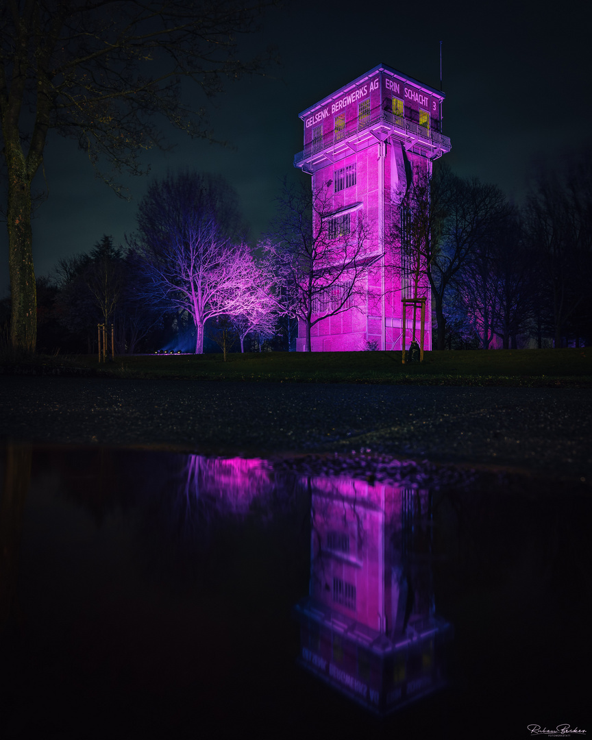 Hammerkopfturm illuminiert