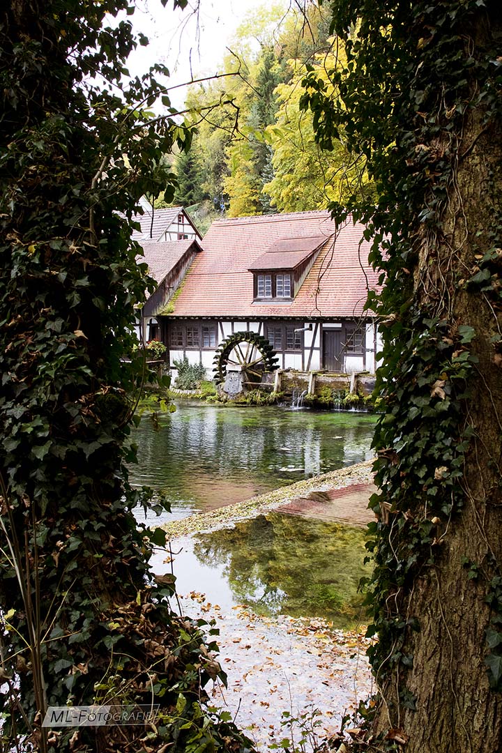 Hammerschmiede Blautopf Durchblick