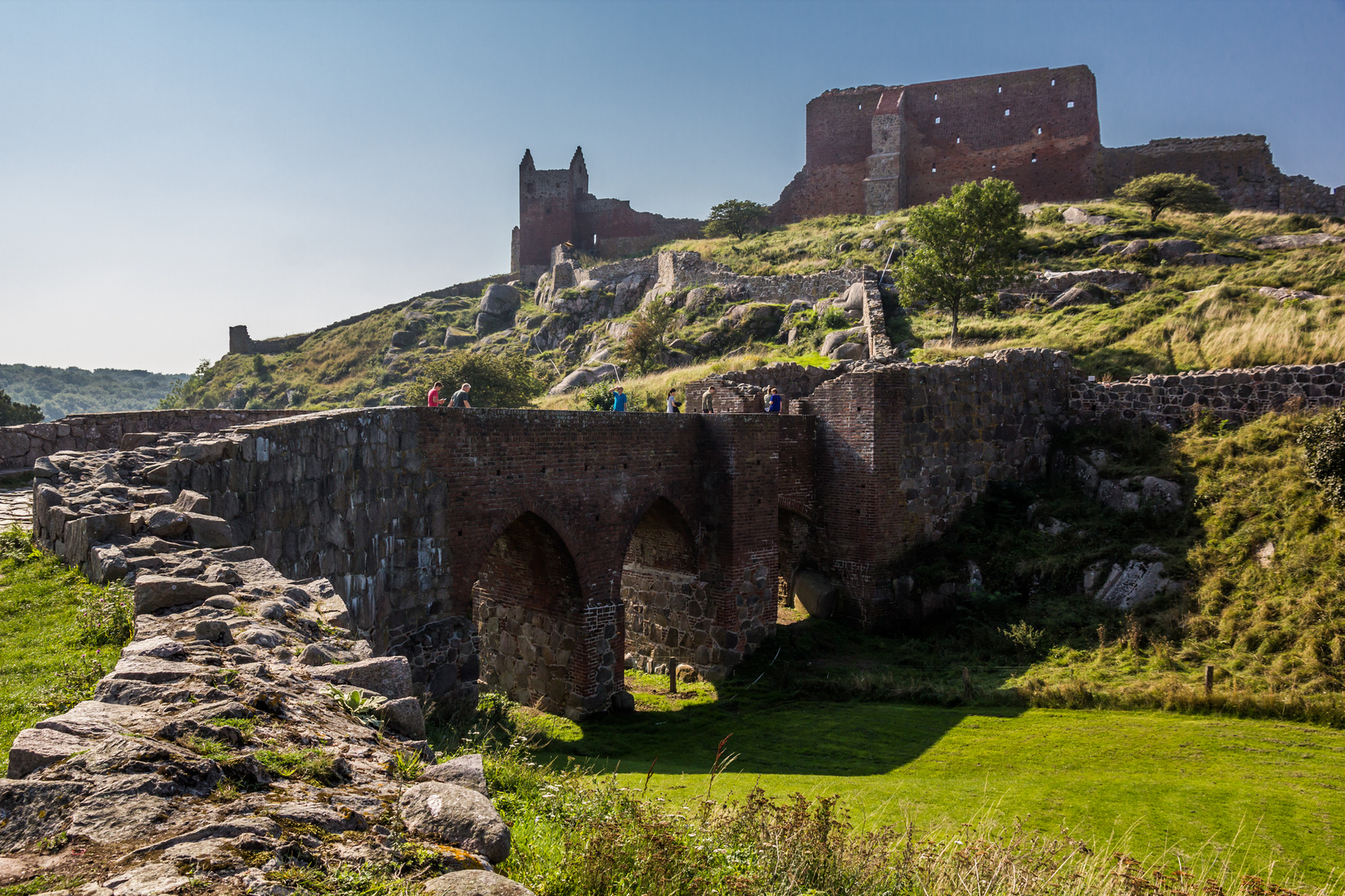 Hammershus-Festung auf Bornholm aus dem 15.Jahrhundert.