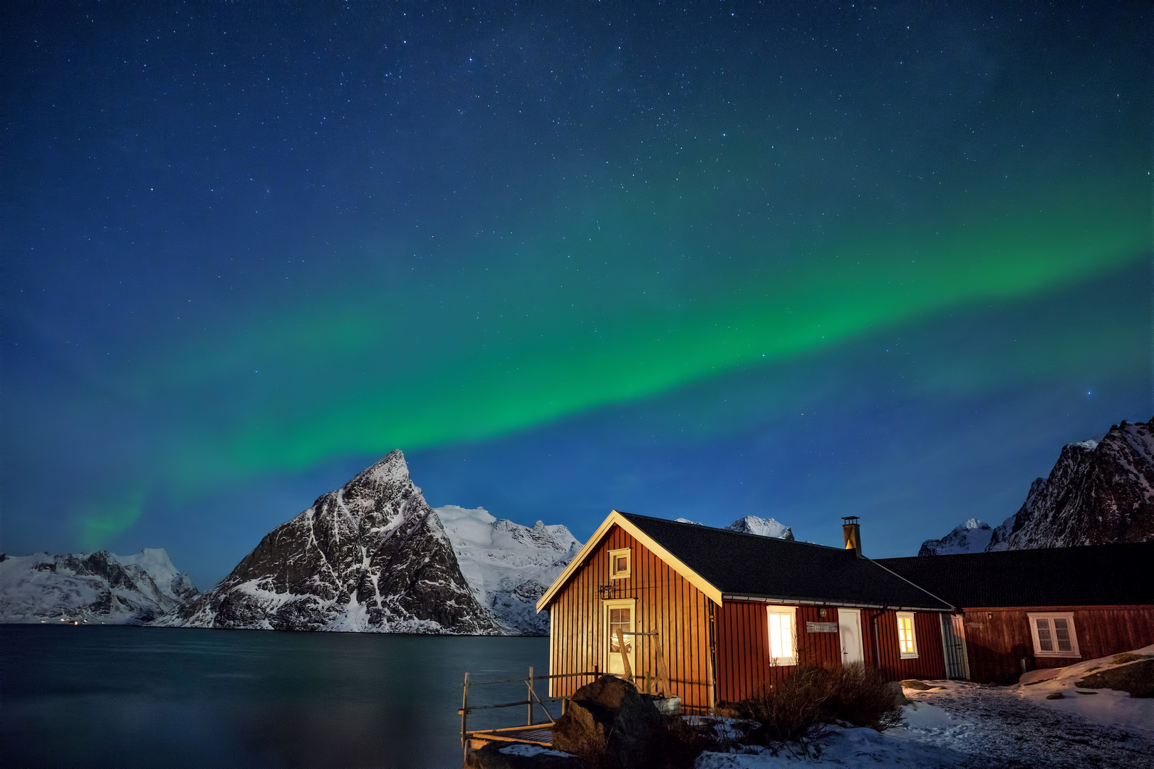 Hamnoy. auroras