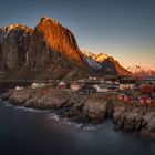 Hamnoy bei Sonnenuntergang