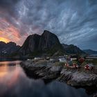 Hamnoy im Sonnenuntergang