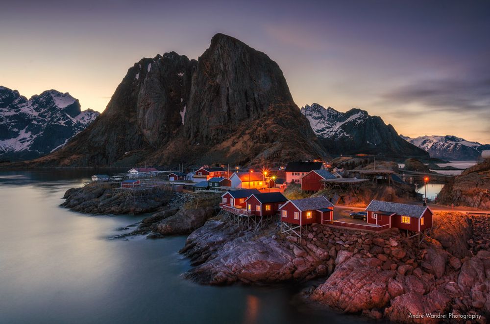 Hamnøy im Abendlicht