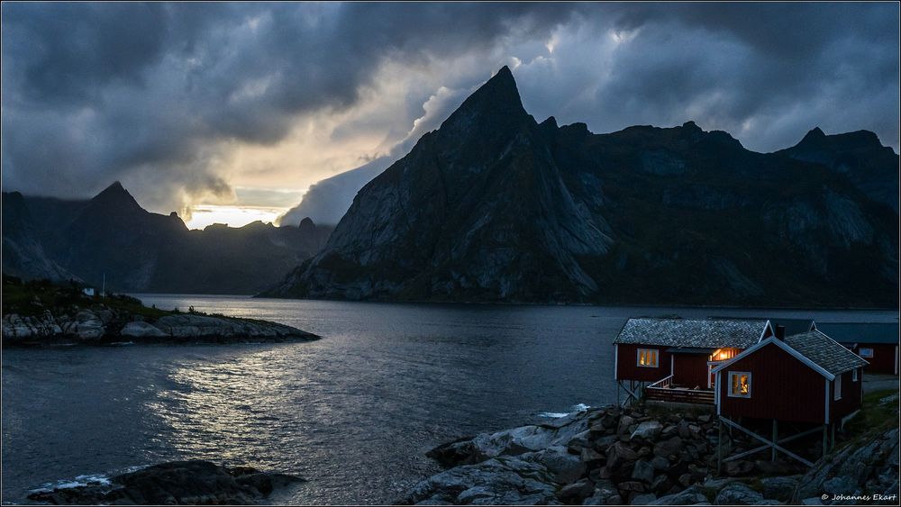 Hamnøy, Sunset