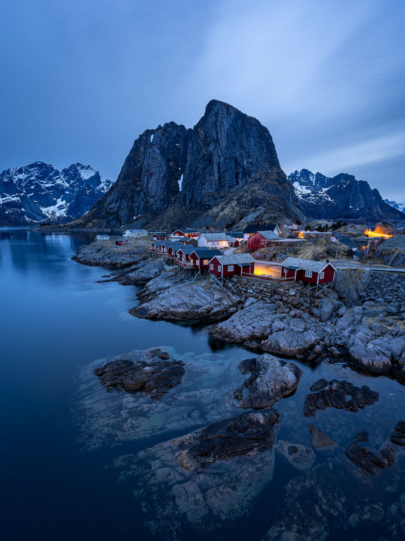 Hamnøy zur Blauen Stunde