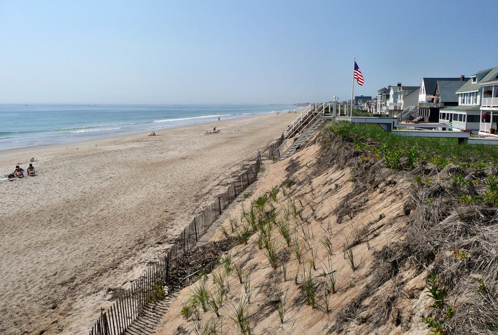 Hampton Beach an der Atlantiküste im Nordosten der USA