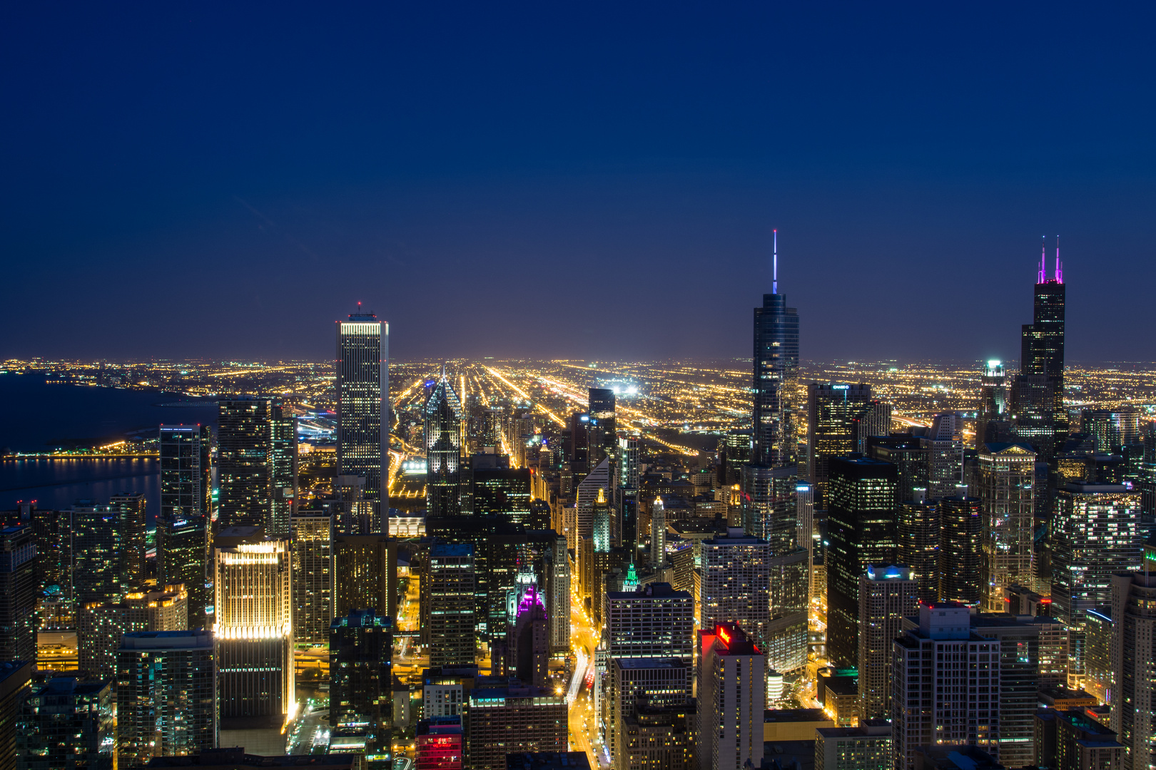 Hancock Tower View Night