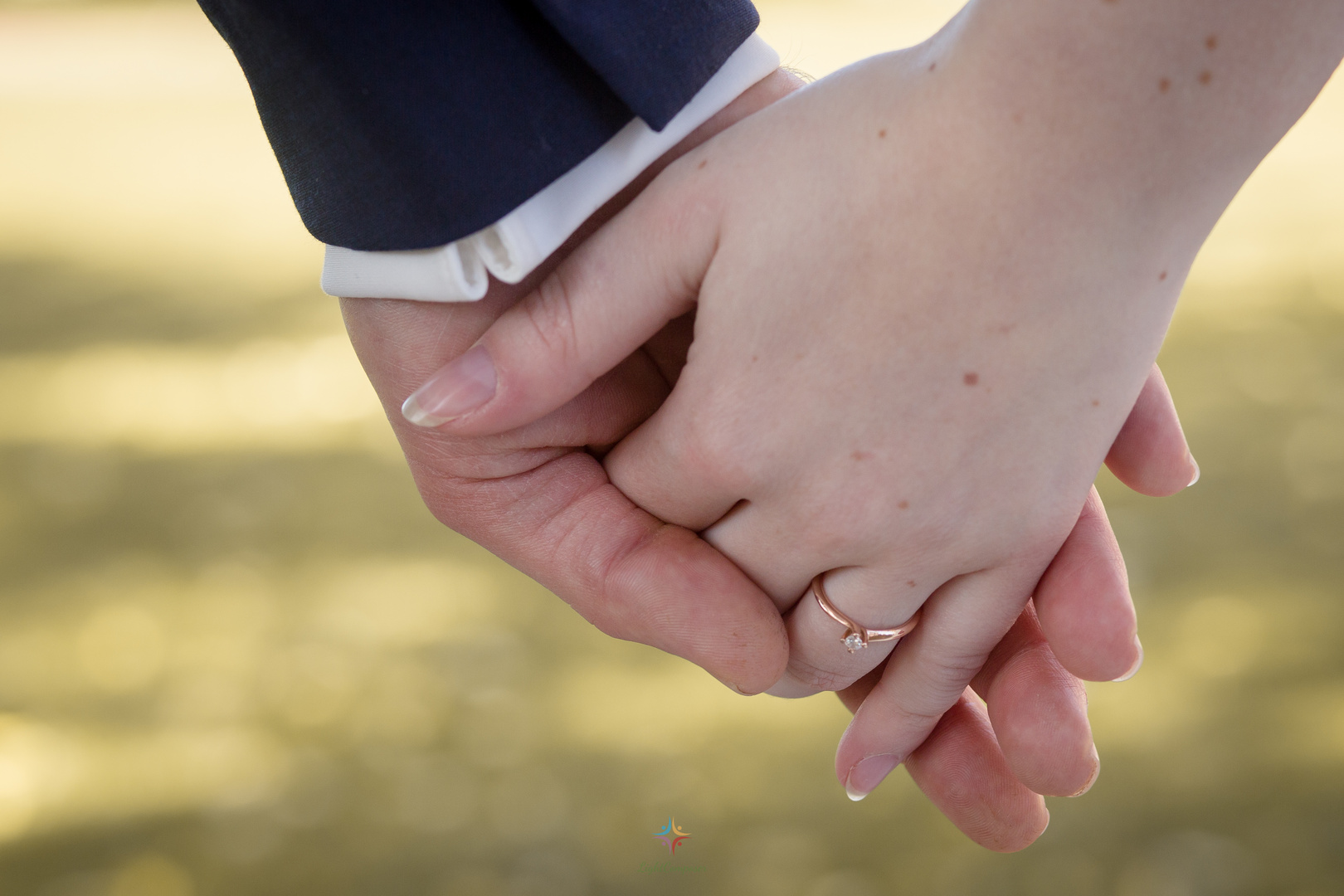 Hand in Hand ein Leben lang. Herzlichen Glückwunsch! Foto & Bild