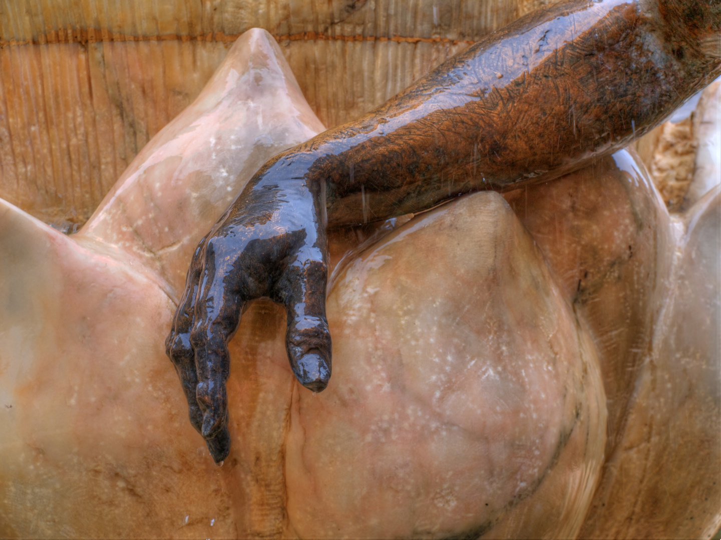 hand in the fountain