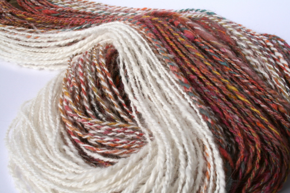 hand spun angora variations