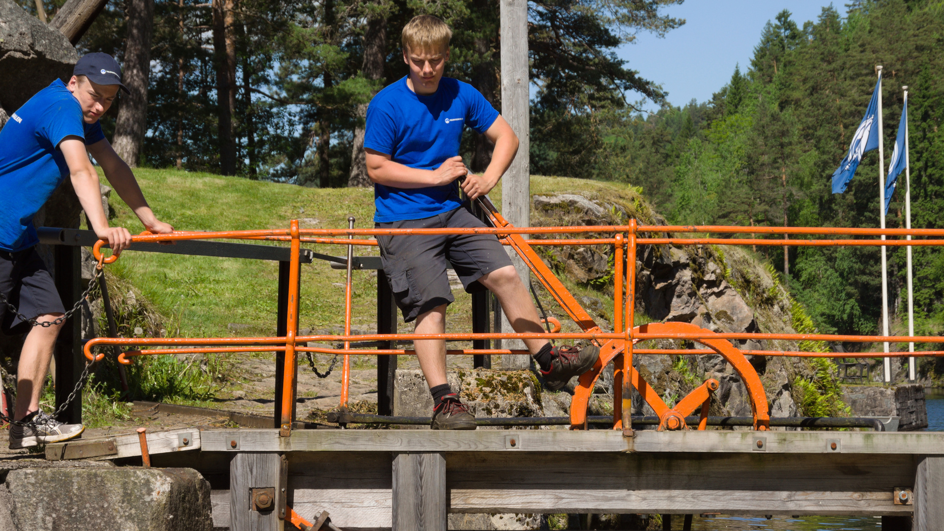 Handarbeit am Telemarkkanal