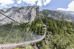 Handeckfallbrücke am Grimselpass, Schweiz