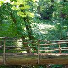 Handgemachte Brücke auf der Göditzer Skala